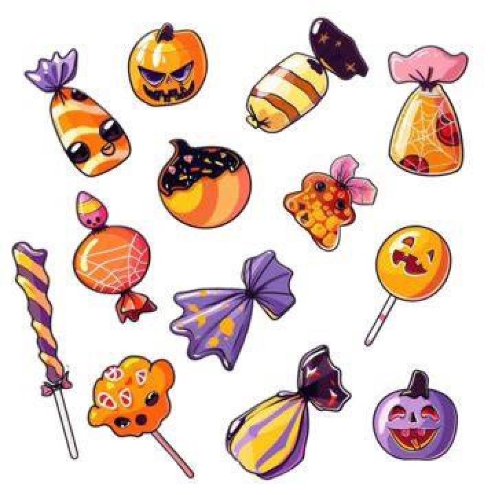 Halloween Candy Stickers