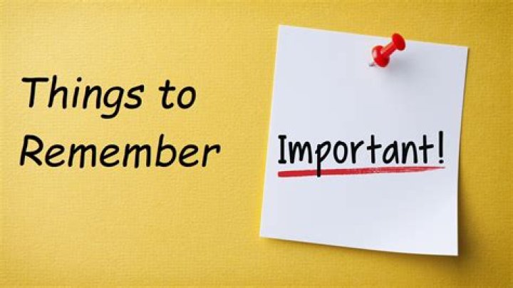 Most important things to remember before part 2